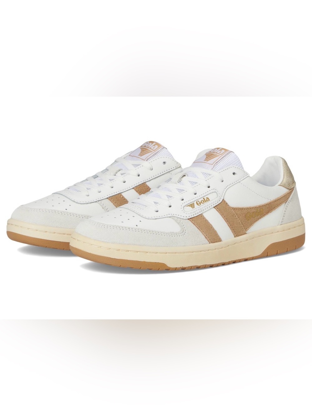 Gola Hawk White & Tan Sneaker - Picture 2 of 2
